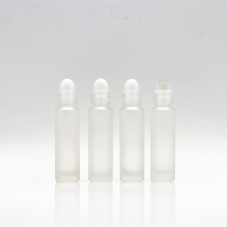 frosted roller perfume bottles 10ml clear empty roll on bottles