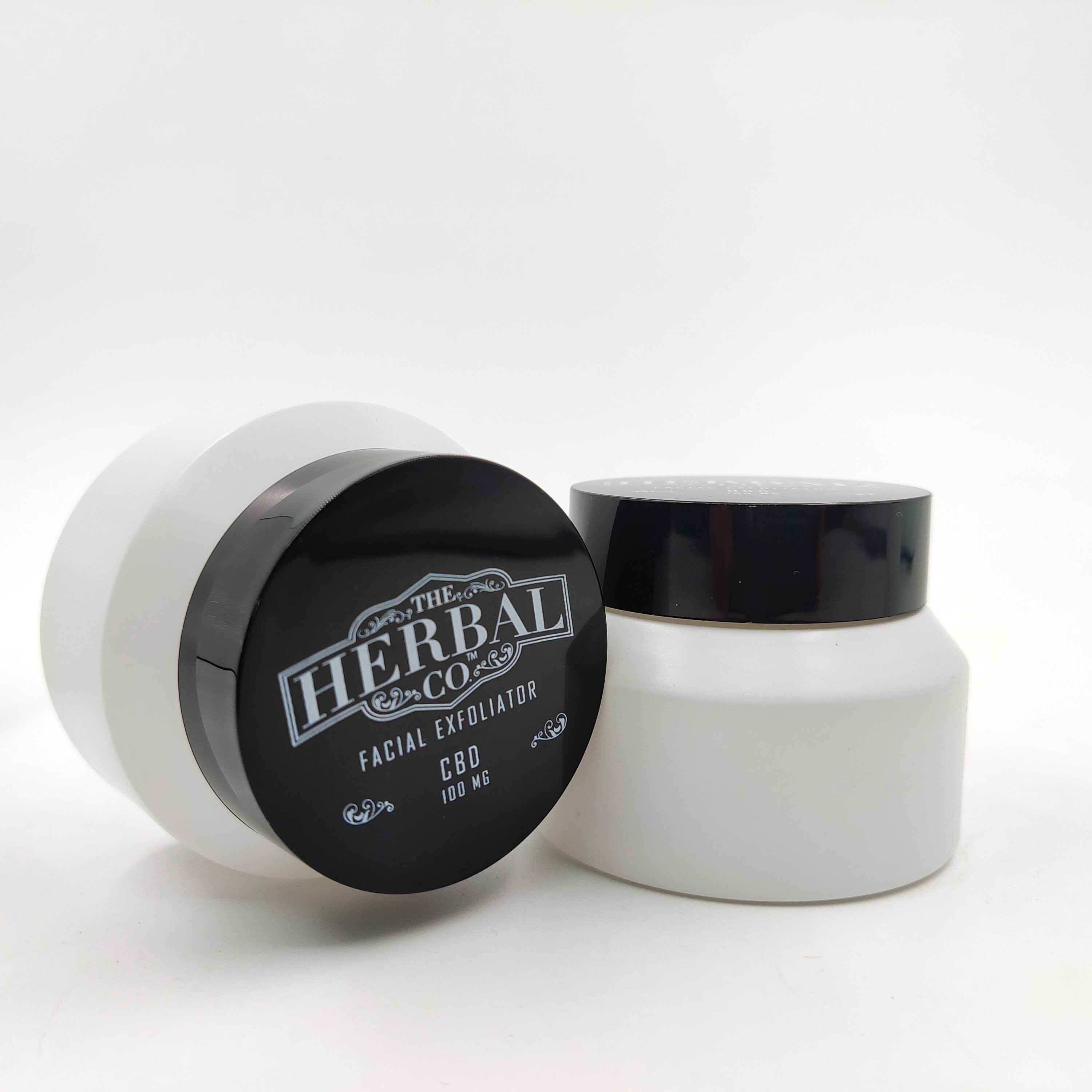 frosted white cosmetic glass jar 50g matte white glass jar with lid cosmetic packaging cream container