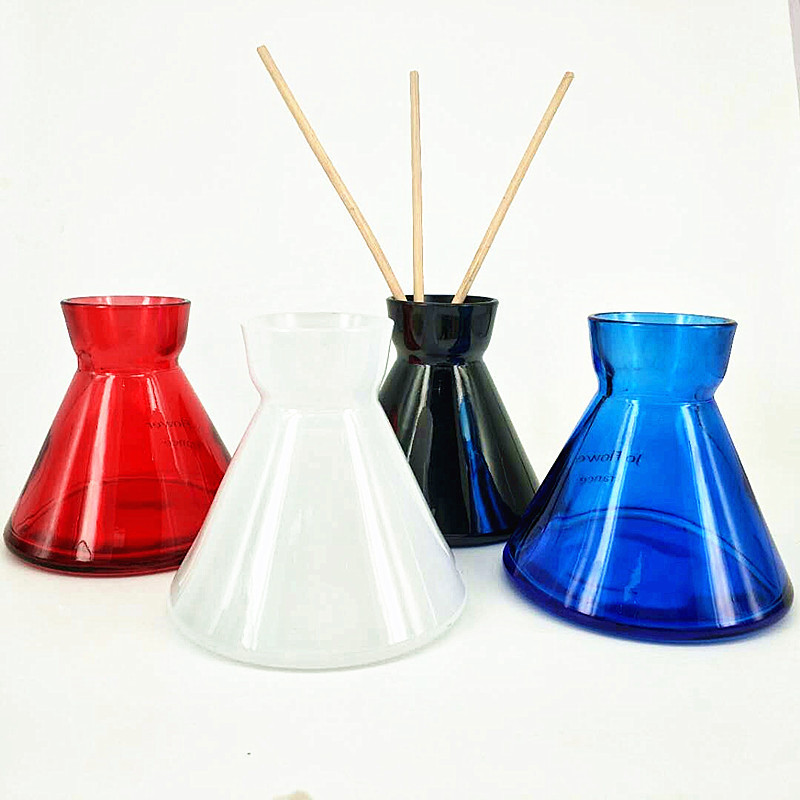 geo reed diffuser bottles with lid  empty reed diffuser bottle  luxury reed diffuser bottle glass