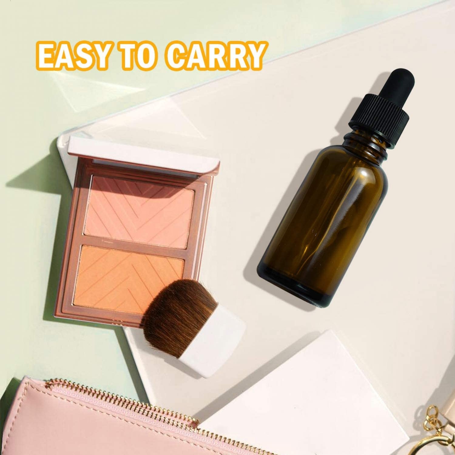 glass amber essential oil 30 ml glass dropper bottle for aroma with tamper proof cap