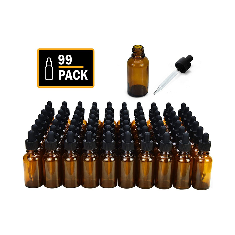 glass amber essential oil 30 ml glass dropper bottle for aroma with tamper proof cap