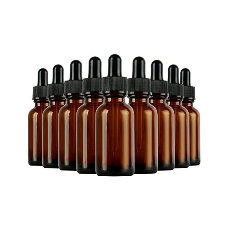 glass amber essential oil 30 ml glass dropper bottle for aroma with tamper proof cap