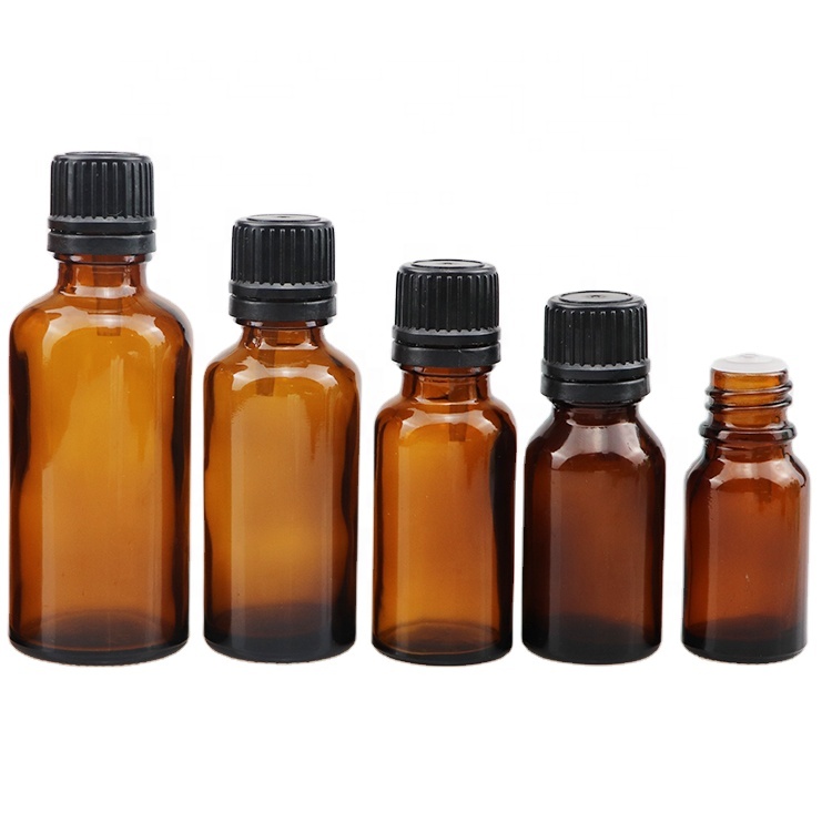 glass bottle brown wholesale 5ml 10ml 15ml 30ml orifice reducer amber glass bottles