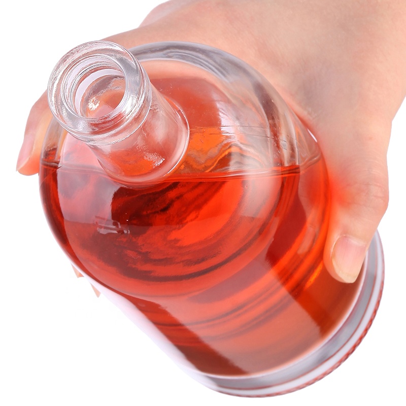 glass bottle for whiskey custom cork 375ml 500ml 750ml 1000ml liquor empty whiskey glass bottle