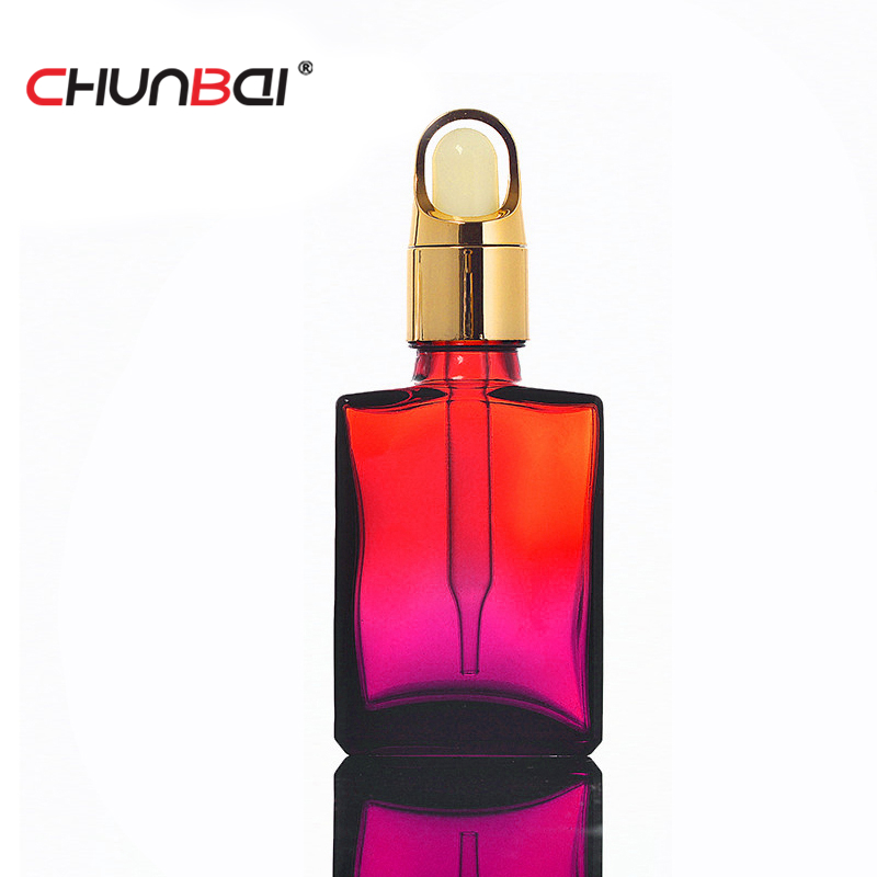 glass bottle square 25 ml with child/tamper proof cap DIN 18mm