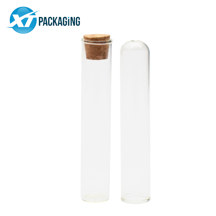 glass bottle with cork lid child resistant glass tube for prerolls cheap price