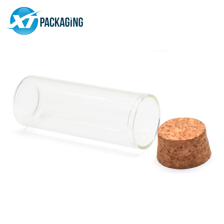 glass bottle with cork lid child resistant glass tube for prerolls cheap price
