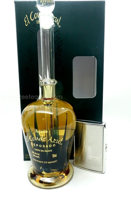 glass bottles for vodka / Aloe vera shaped art wine bottle /blue agave bottle