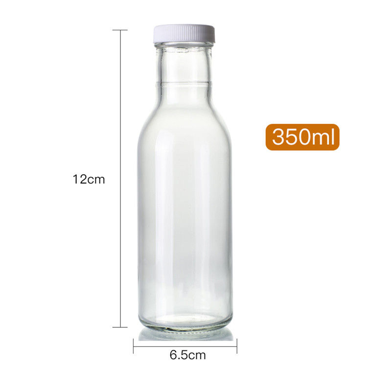glass clear empty hot sauce bottles 5oz with metal lid for jam sauce honey oil vinegar