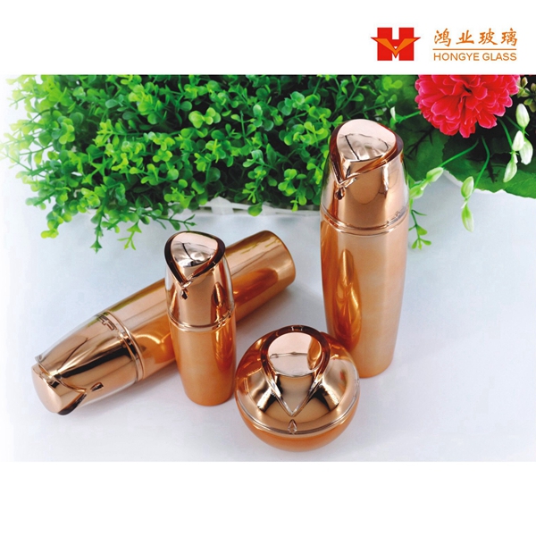 glass cosmetic bottle packaging lotion bottle cosmetic and cream jar