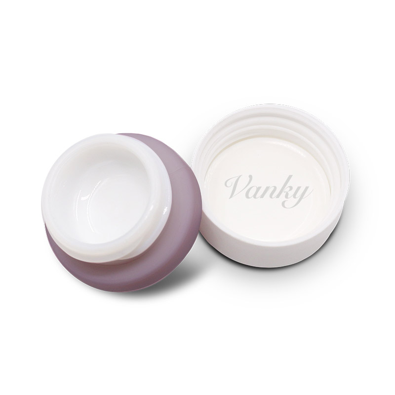 glass cosmetic cream jar glass container with child resistant cap