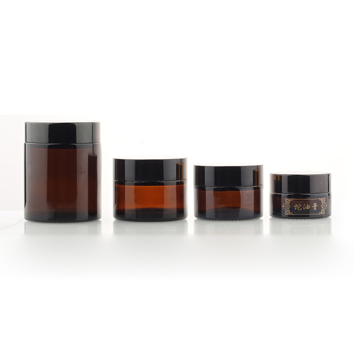 glass cosmetic jar 3gr frosted cosmetic glass jar with bamboo lid