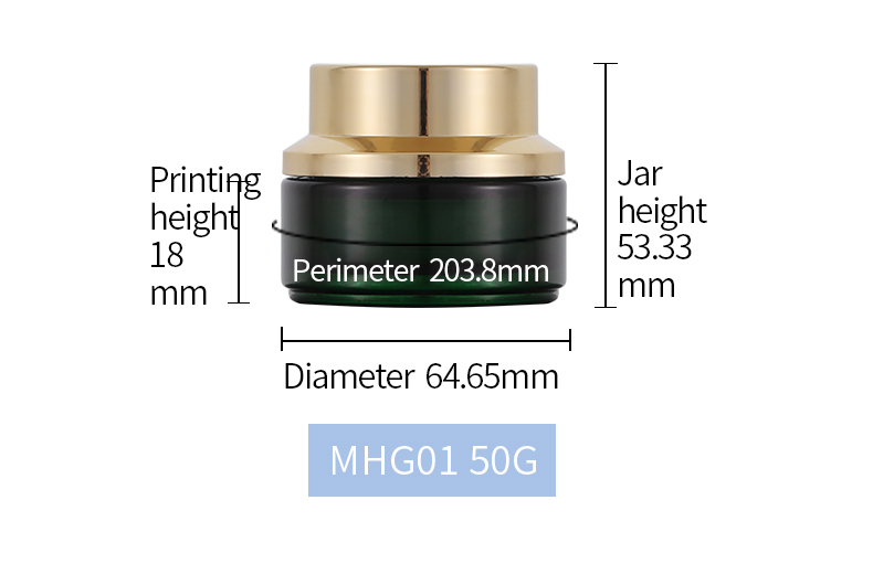 glass cosmetic jar 50ml cream jar custom sale cosmetic jar