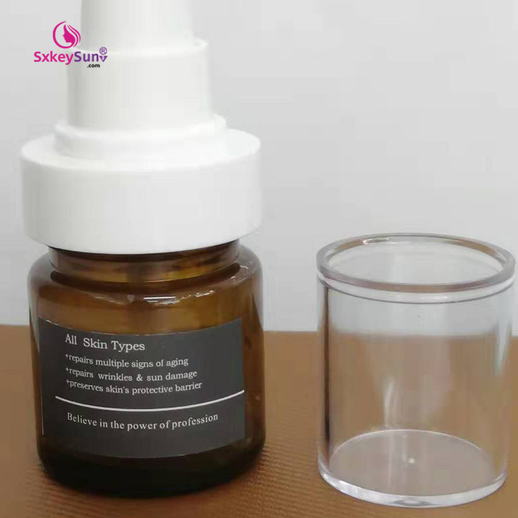 glass cosmetic jar and bottle, lotion bottle, set makeup bottles packaging amber glass bottle