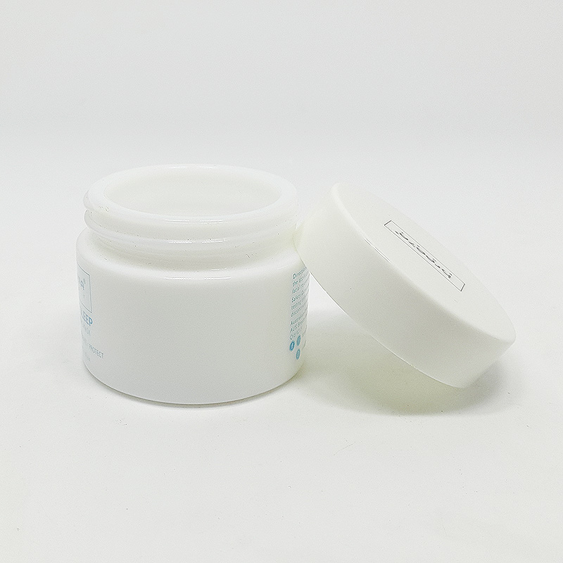 glass cosmetic packaging 15g 30g 50g 100g white ceramic cosmetic jar for face cream