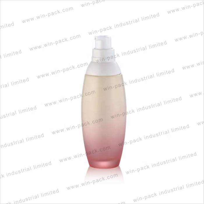glass custom pink gradient beautiful color cosmetic cream jar wholesale 30g 50g