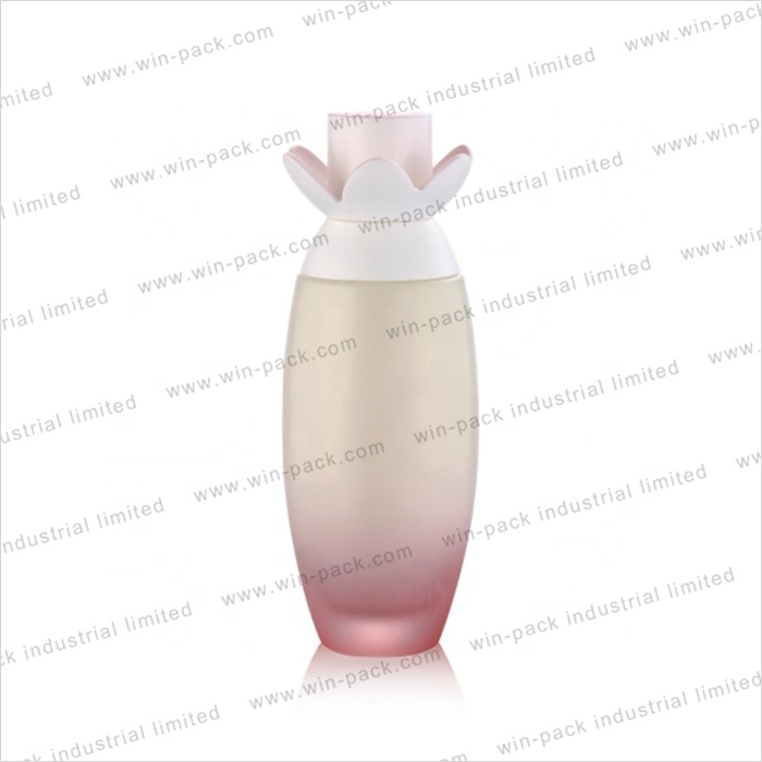glass custom pink gradient beautiful color cosmetic cream jar wholesale 30g 50g