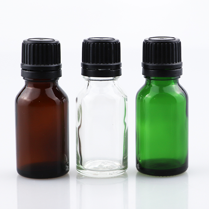 glass essential oil Bottles with Orifice Reducer with Tamper Evident cap and insert 5ml 10ml 15ml 20ml 30ml 50ml 100ml