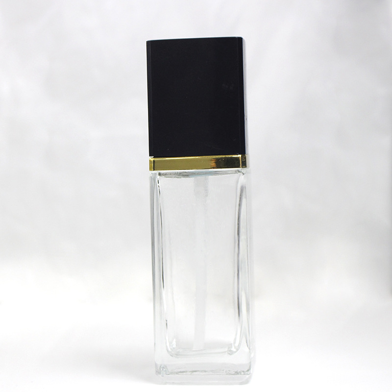 glass foundation bottle square foundation bottle liquid foundation bottle