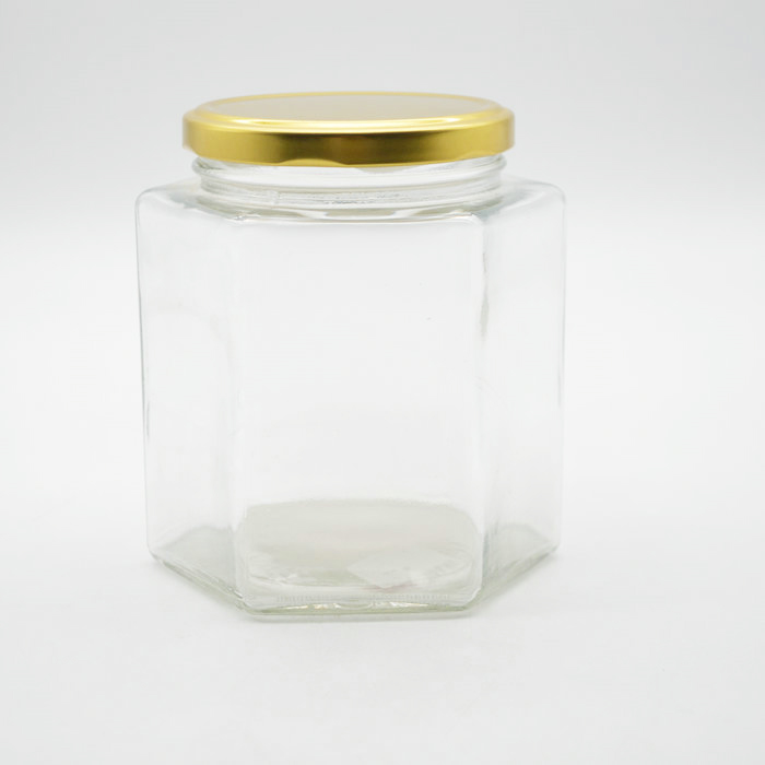 glass honey bee storage jar