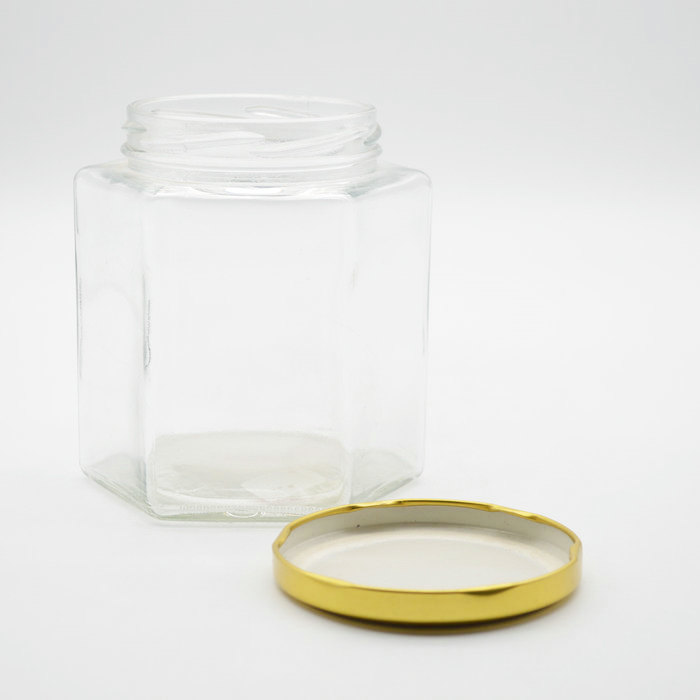 glass honey bee storage jar