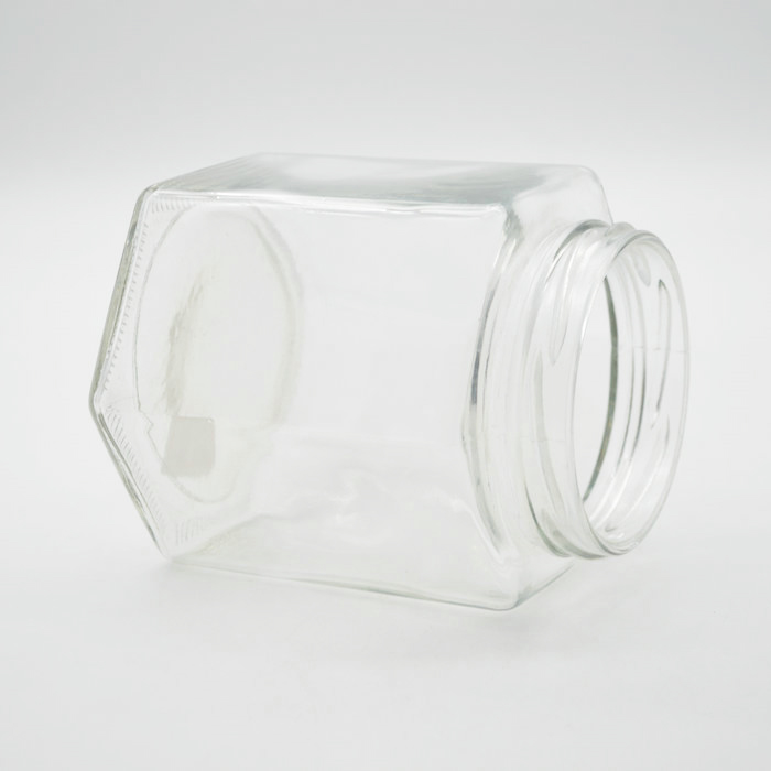 glass honey bee storage jar