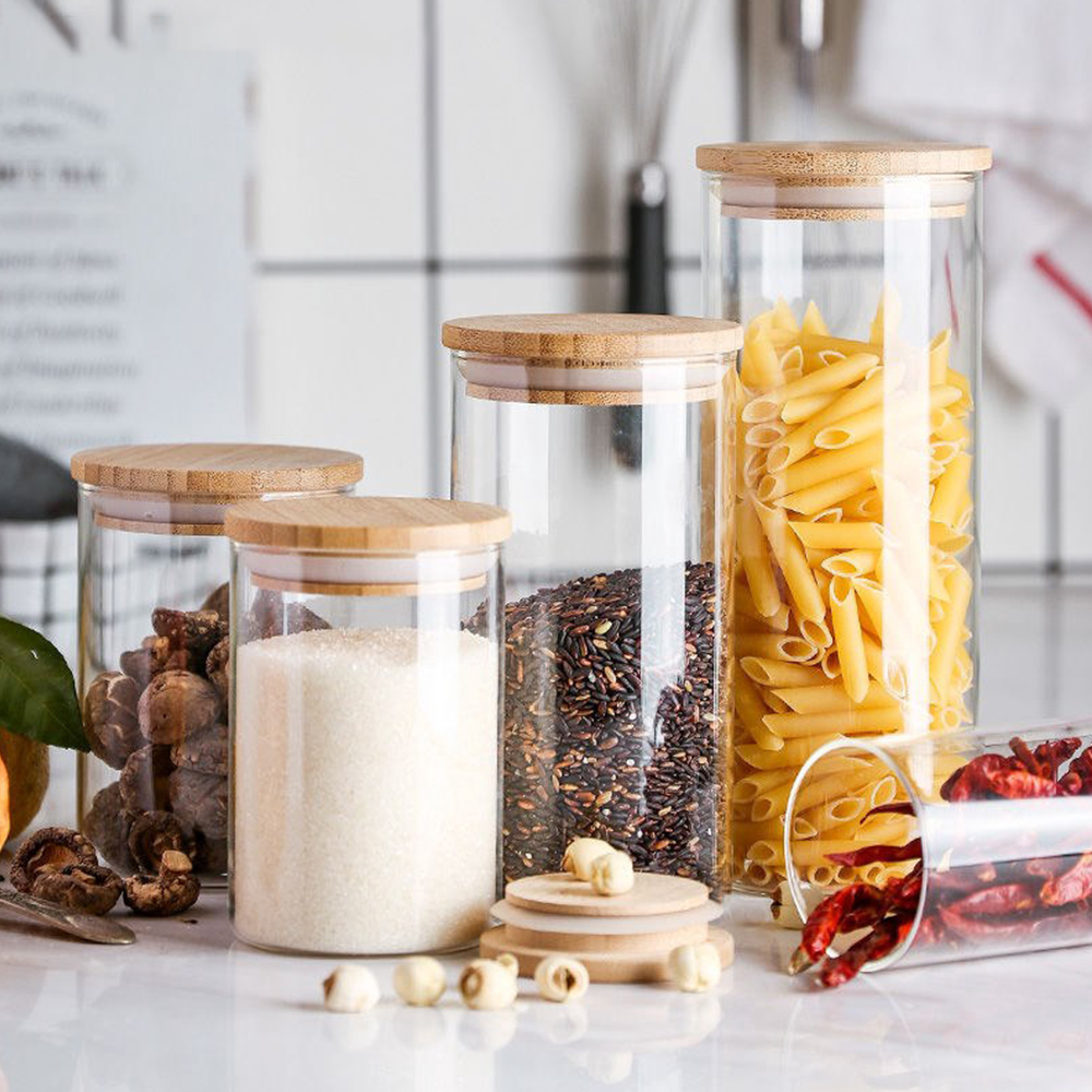 glass jar 2 litre / food storage jars / glass pasta storage jars