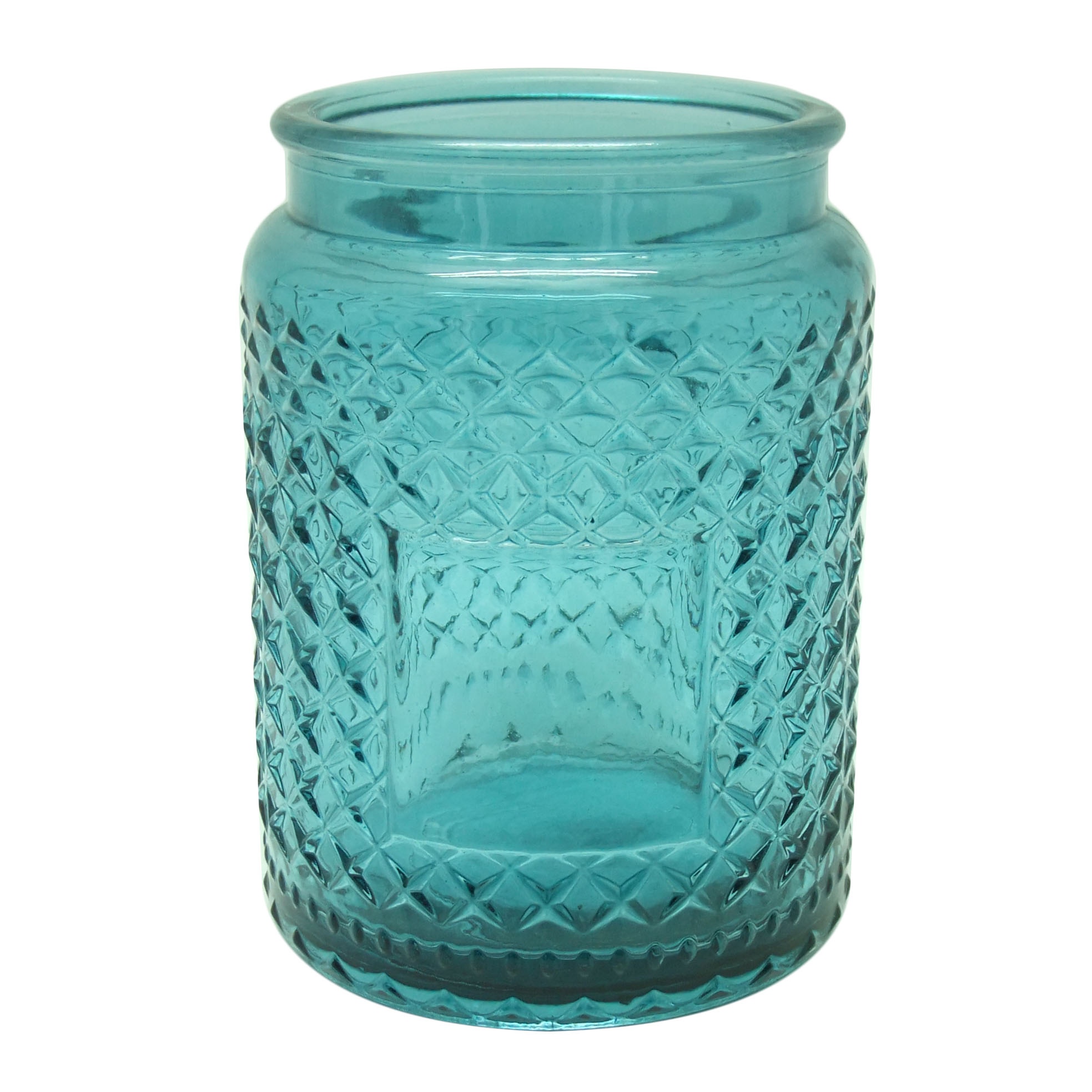 glass jar storage 17oz unique candle jars with lids round glass candle holder 18oz Haodexin