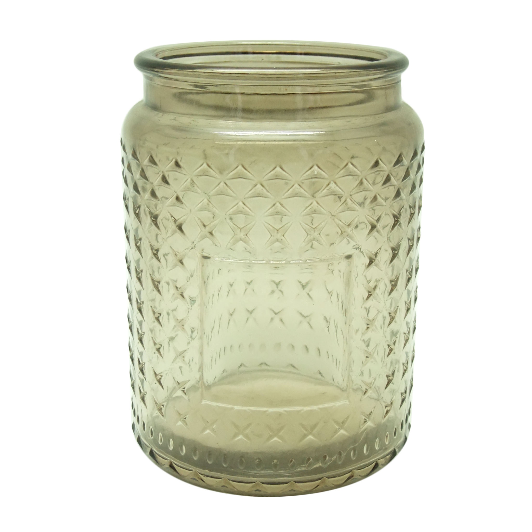 glass jar storage 17oz unique candle jars with lids round glass candle holder 18oz Haodexin