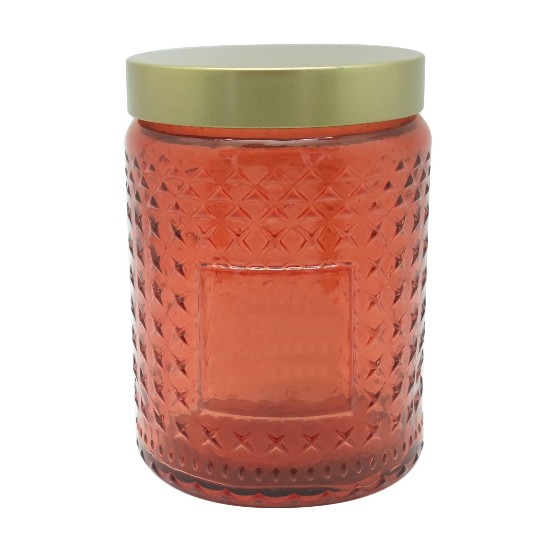 glass jar storage 17oz unique candle jars with lids round glass candle holder 18oz Haodexin