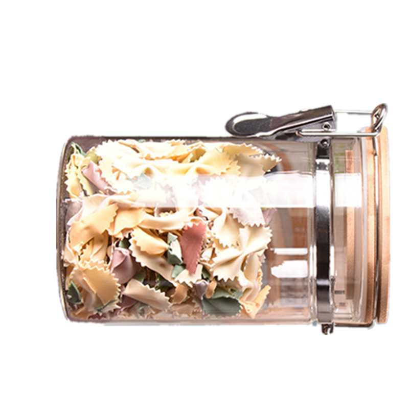 glass jar supplier storage bottles Glass jar with metal clip/glass storage jar