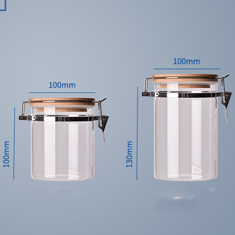 glass jar supplier storage bottles Glass jar with metal clip/glass storage jar