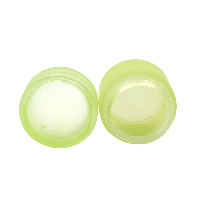 glass jar suppliers 20g 30g 50g round frosted green glass empty cosmetic jar face eye cream containers with white screw cap