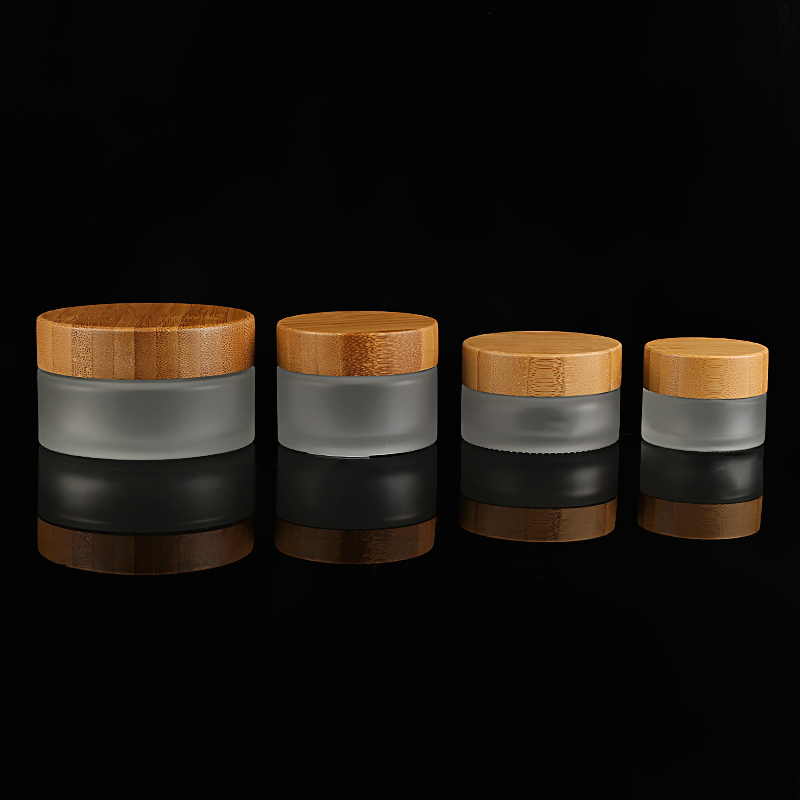 glass jar with bamboo lid