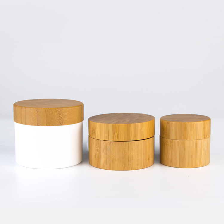 glass jar wooden lid cosmetic glass jar 30ml 50ml 100ml