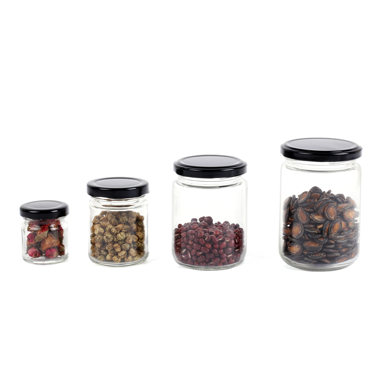 glass jars for honey jam 150 ml jam jar with metal lids