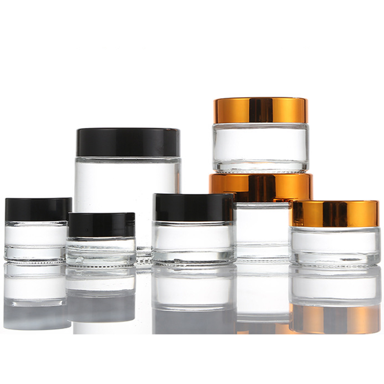 glass jars supplier wholesale luxury 2oz 4oz 8oz cosmetic jars with lids