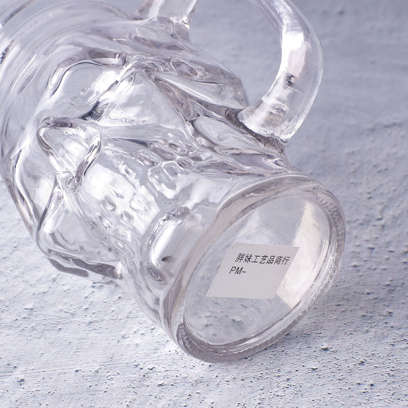 glass mason jar with handle tin lid and straw 450ml