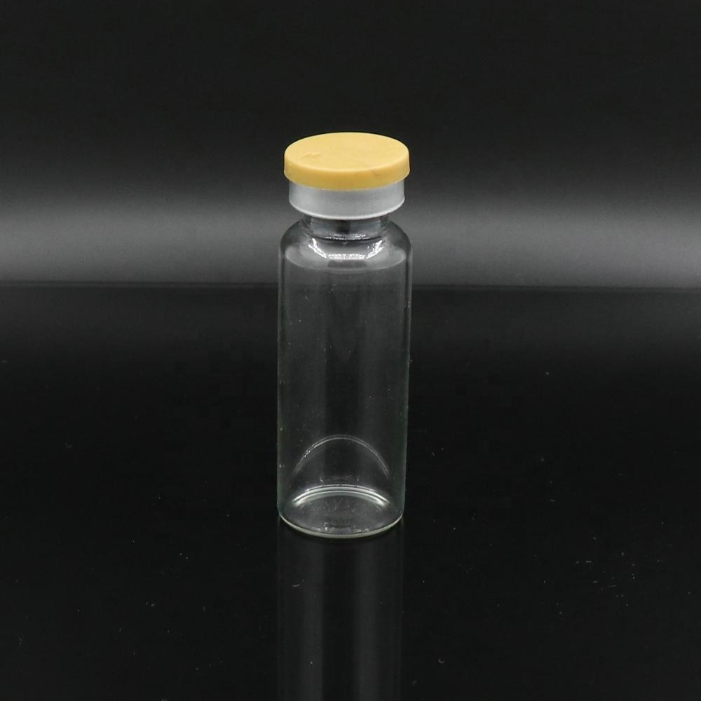 glass medical vial sterile closed vials, 20ml sealed and sterilised standard clear vials with cap crimped on