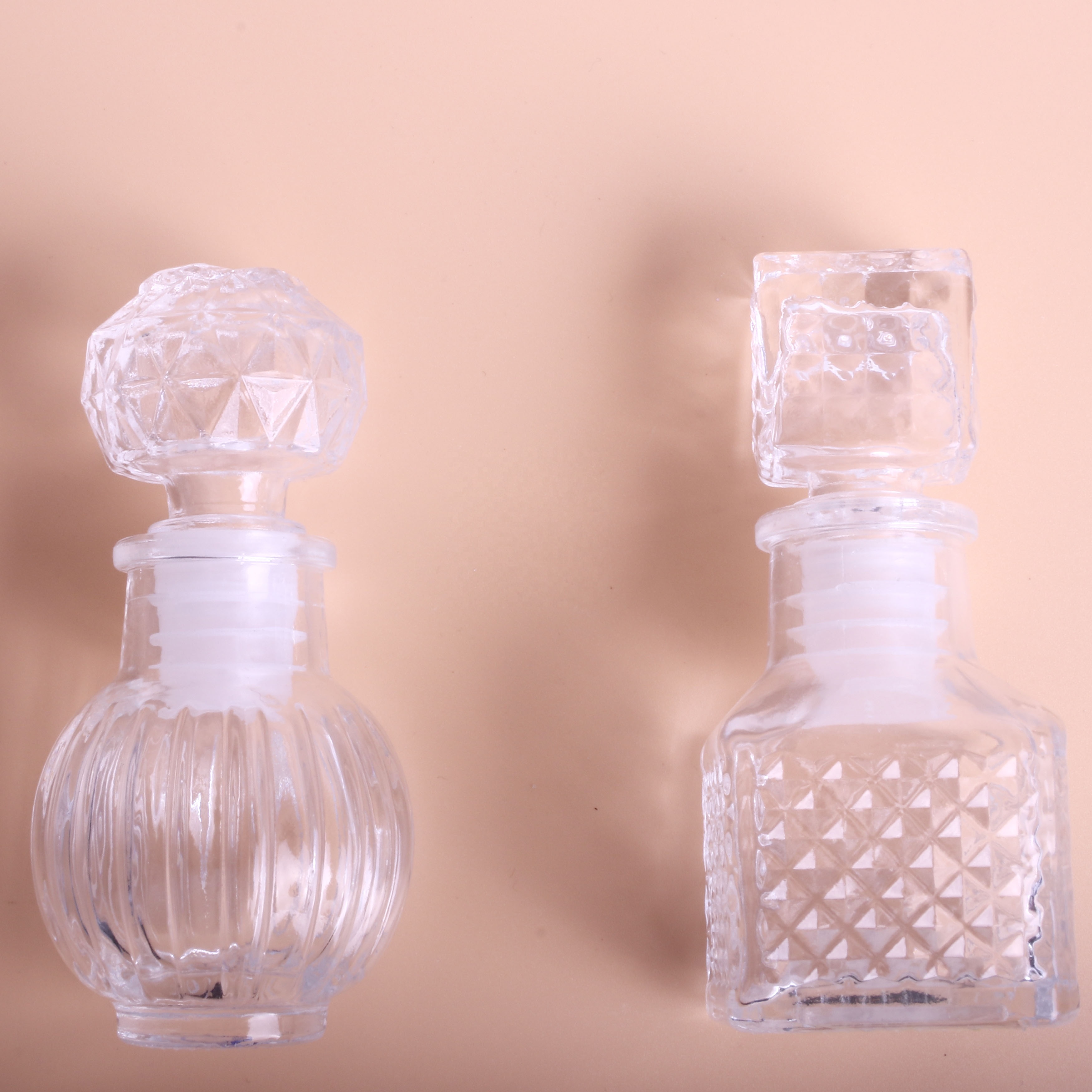 glass perfume aromatherapy bottles with glass cap