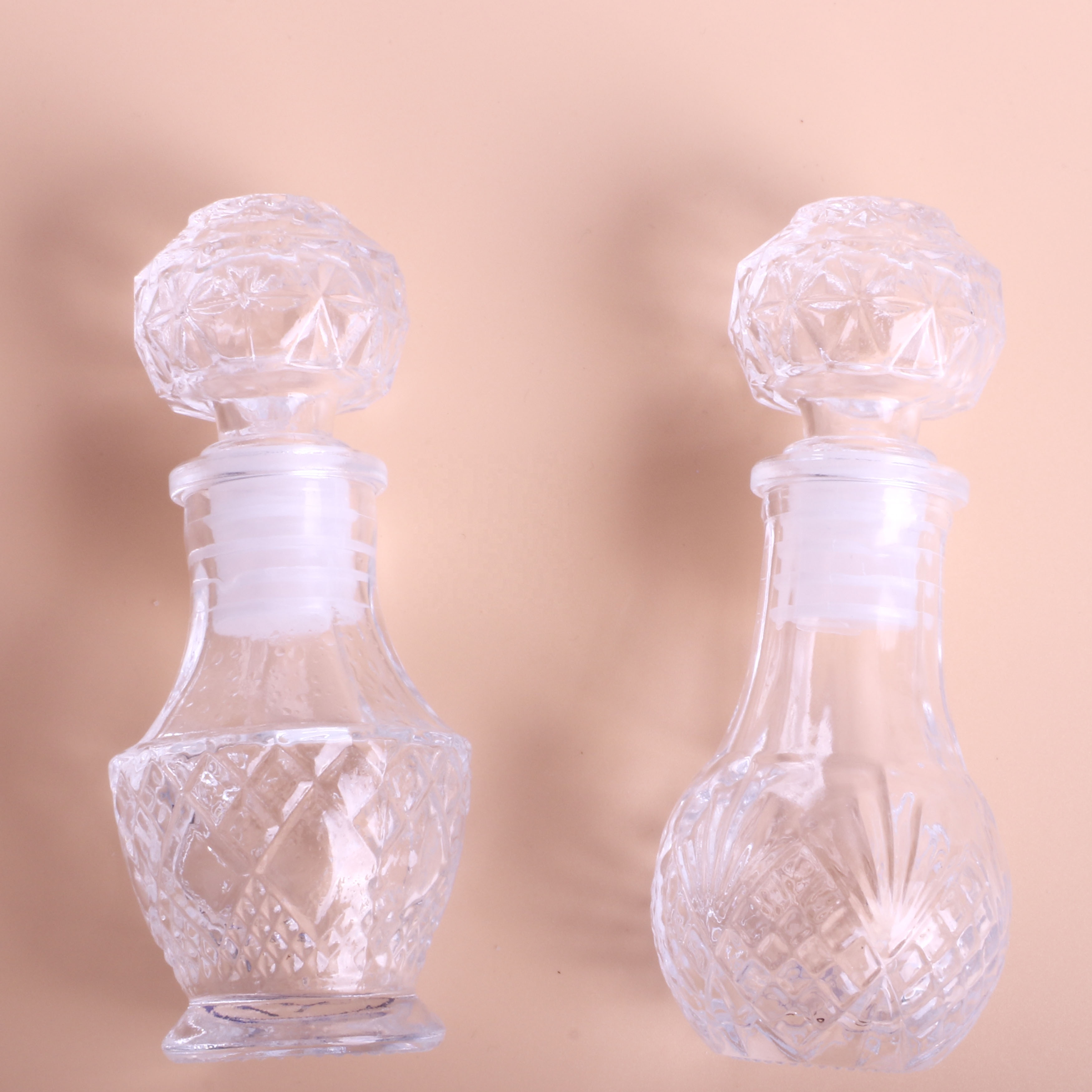 glass perfume aromatherapy bottles with glass cap