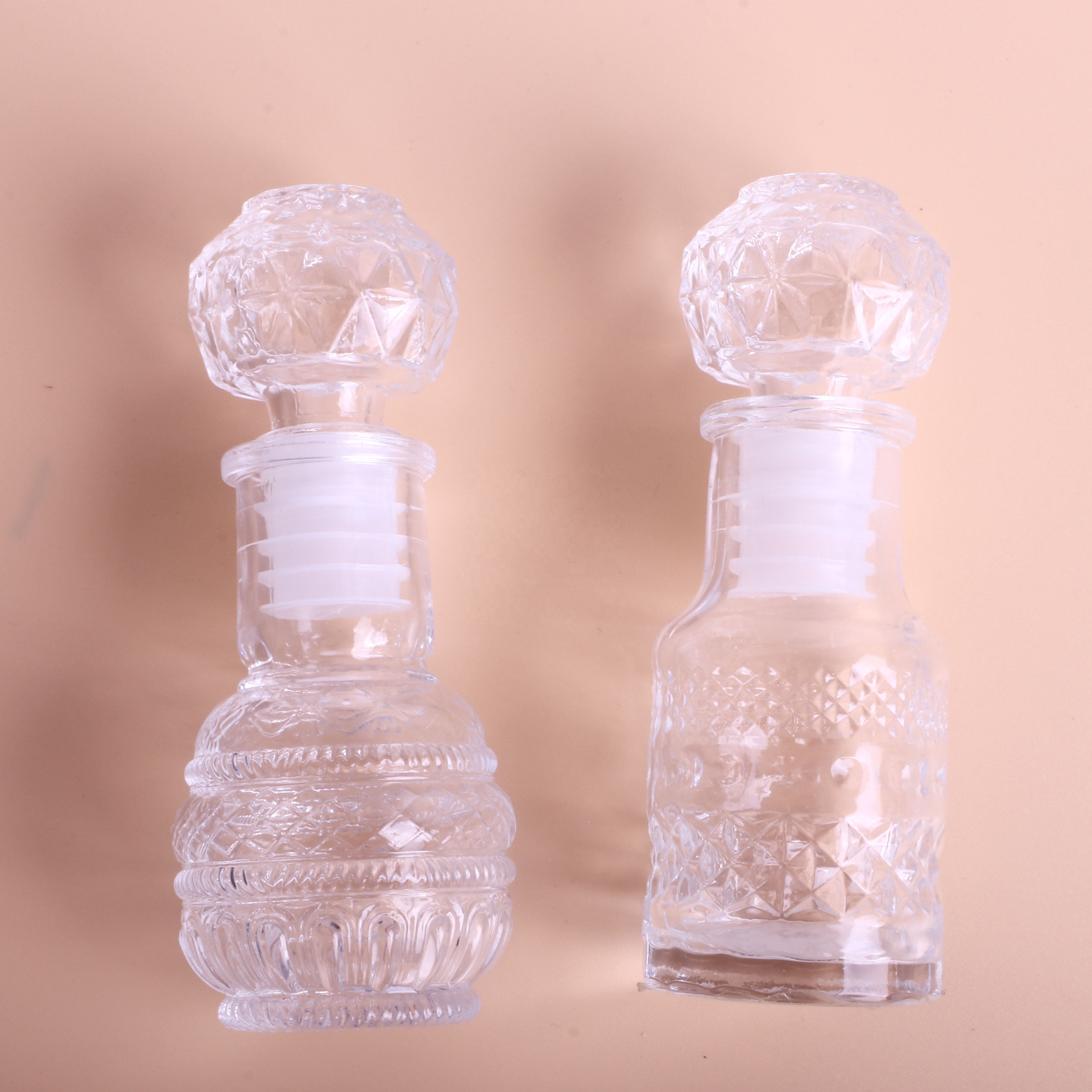 glass perfume aromatherapy bottles with glass cap