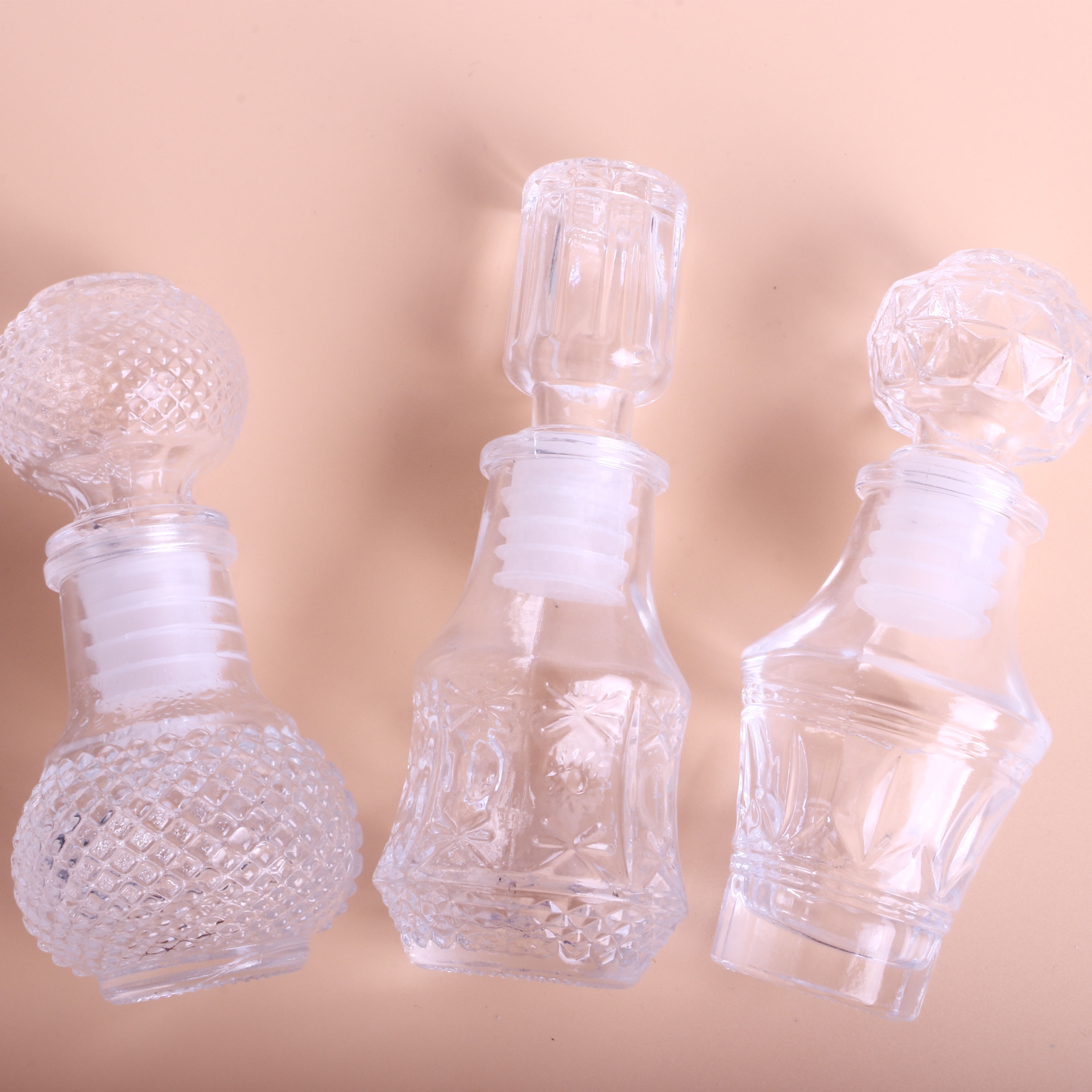 glass perfume aromatherapy bottles with glass cap