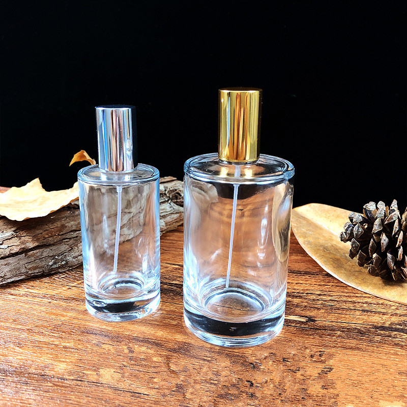 glass perfume bottle round perfume bottle and packaging custom logo cheap perfume bottle 50ml