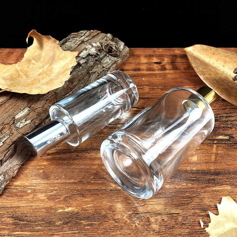 glass perfume bottle round perfume bottle and packaging custom logo cheap perfume bottle 50ml