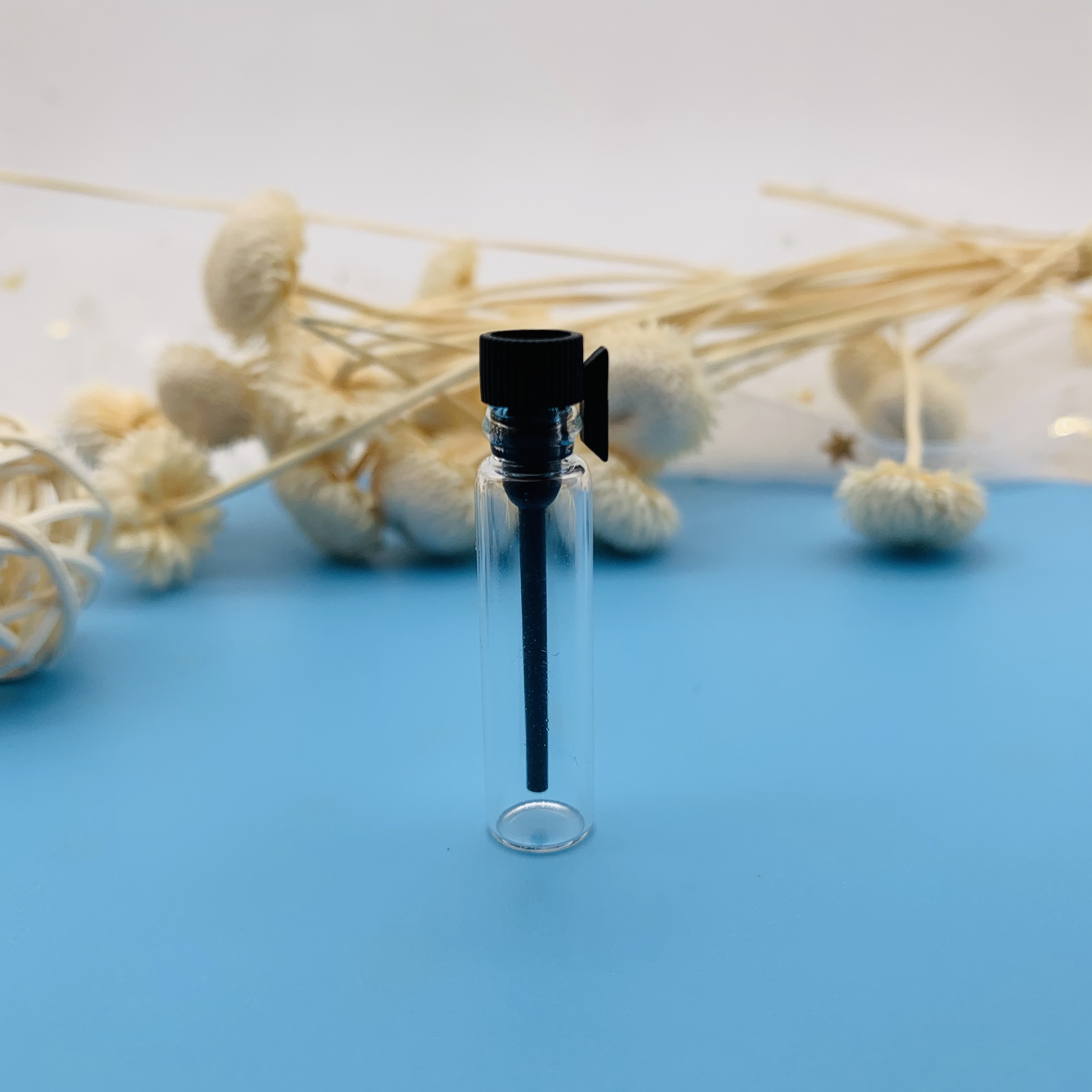 glass perfume sample bottle