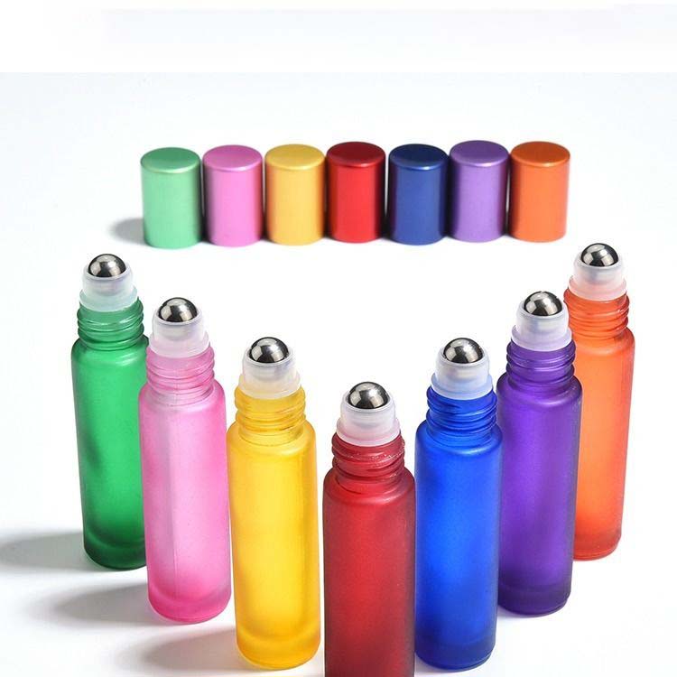 glass roller bottle cosmetic container 10 ml glass atomizer bottle for skincare Roller