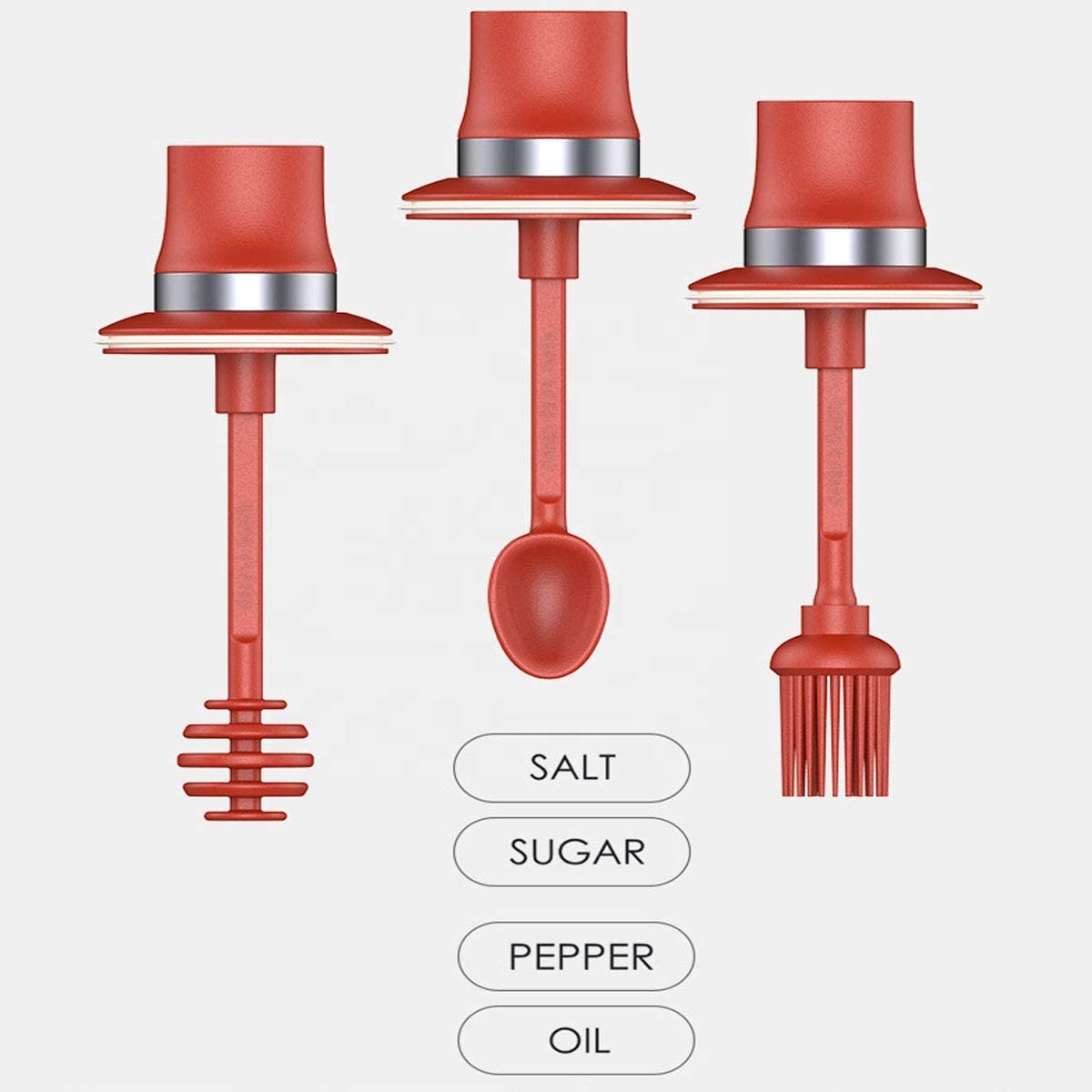 glass silicone brush barbecue oil bottle stainless steel seasoning bottle honey bottle