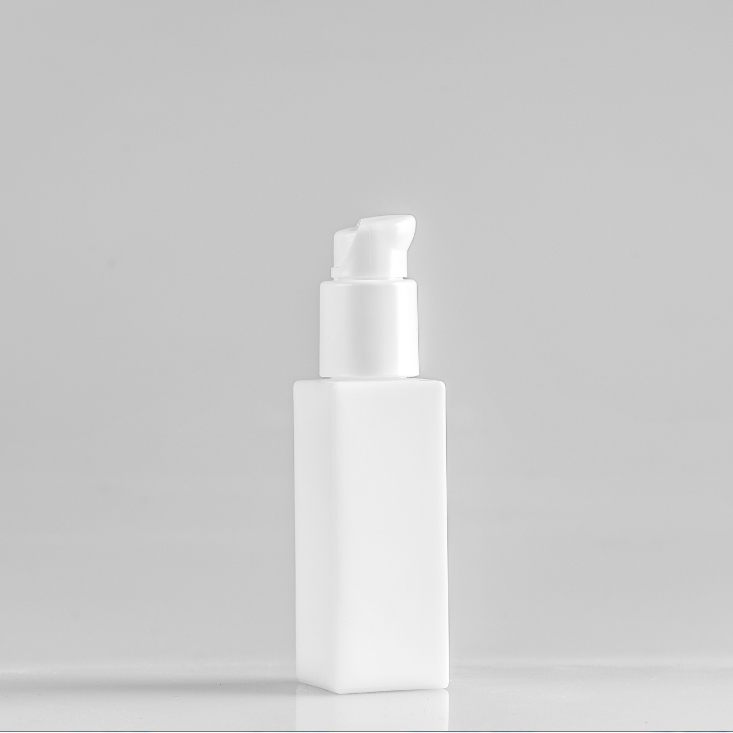 glass square foundation bottle
