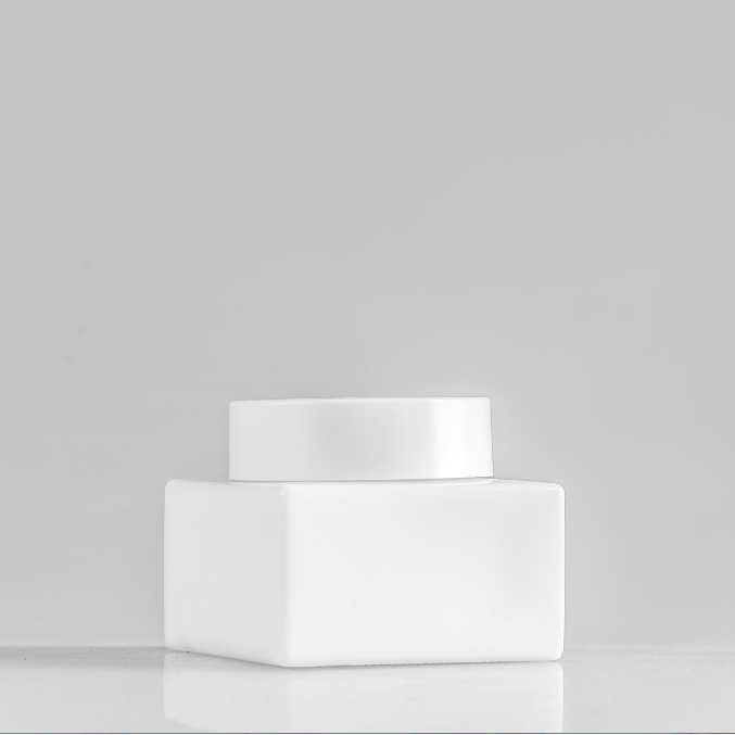 glass square foundation bottle